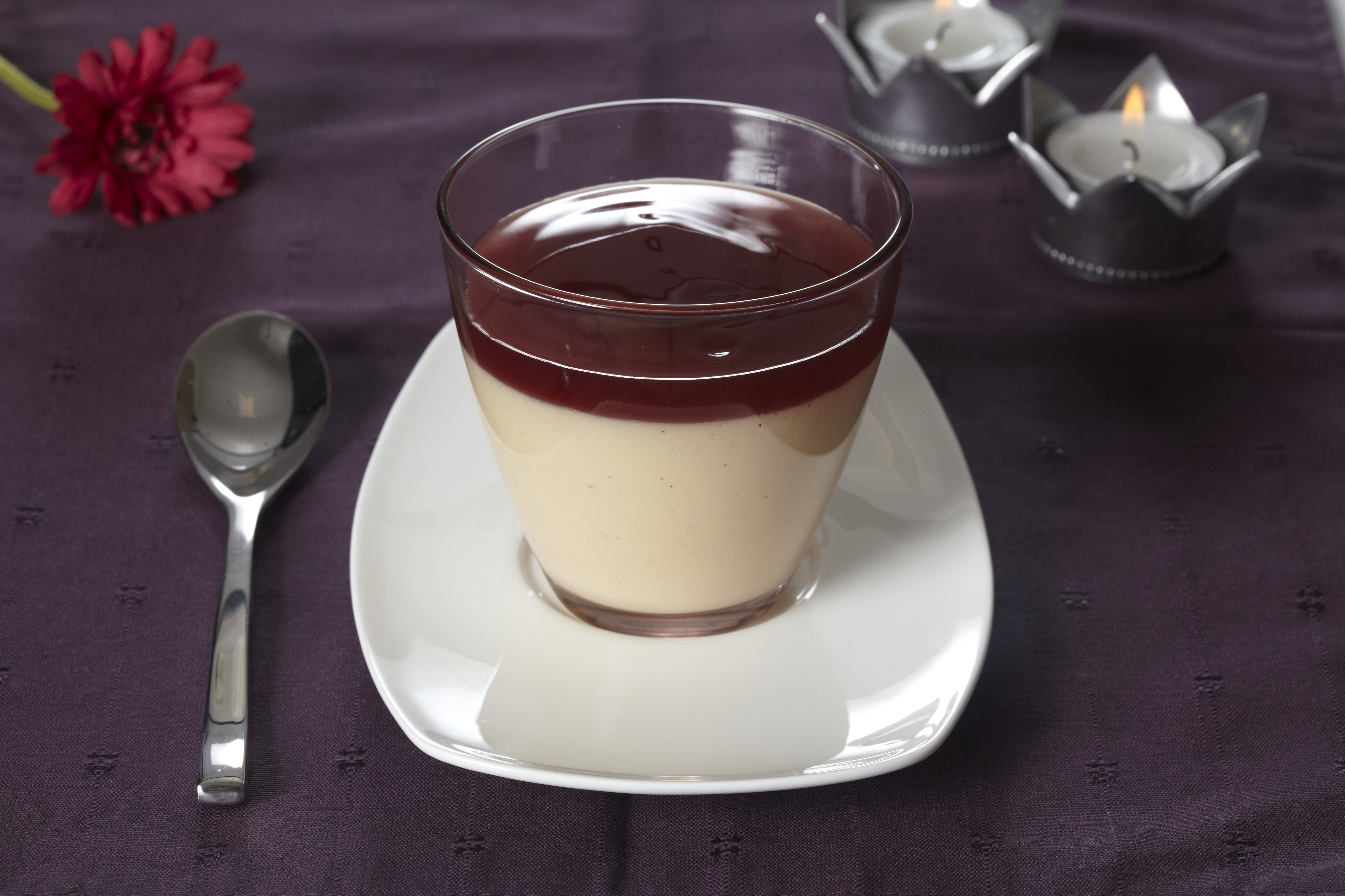 Vaniljebudding med saftsovs