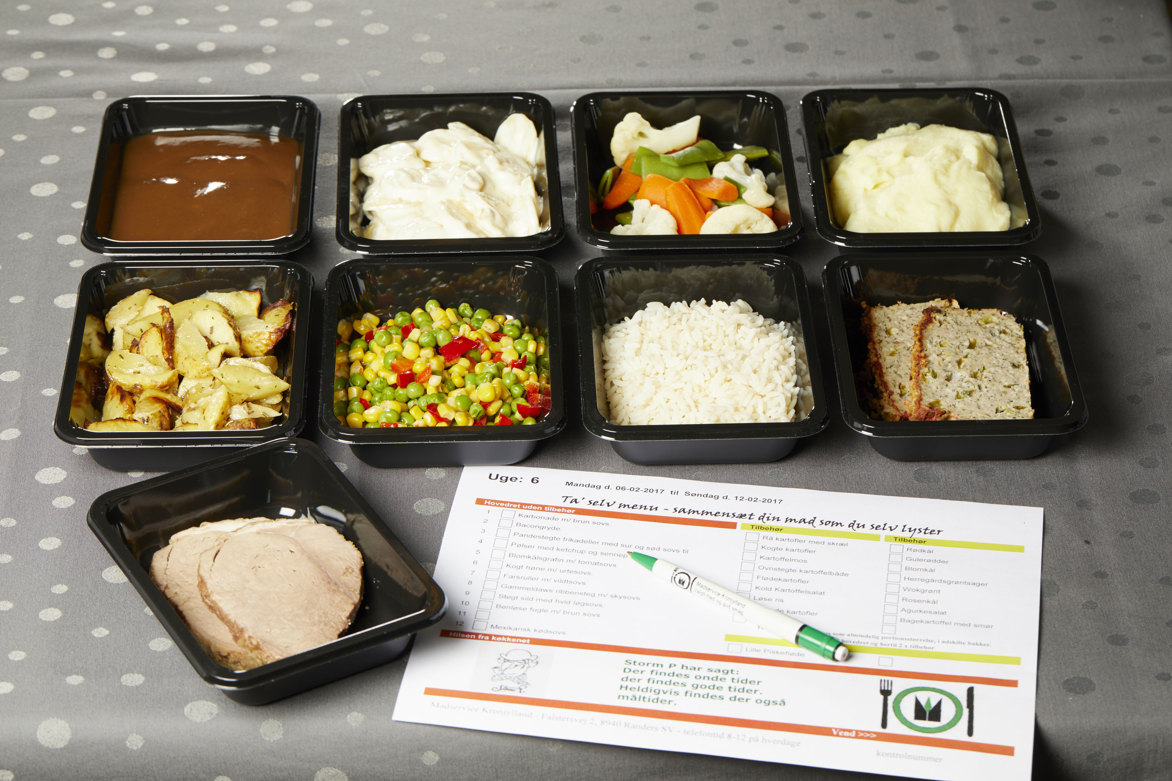 Mad og menuplan fra Madservice Kronjylland